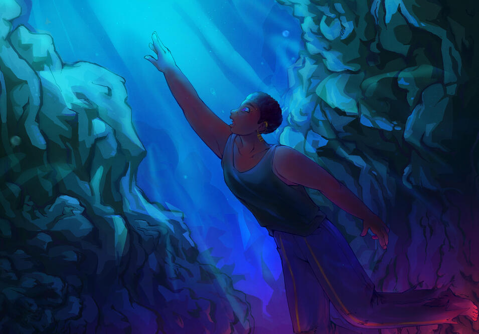 Commissioned work for Eclipsed Sounds, art for voicebank NYL Demo MARIANA